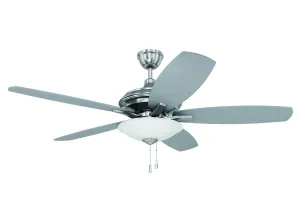 Craftmade Jamison JAM52BNK5-LED Ceiling Fan 52 - Brushed Polished Nickel, Brushed Nickel/Brushed Nickel/ Hugger Ceiling Fans deals