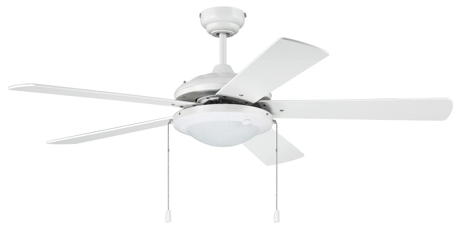 Craftmade Nikia NIK52W5 Ceiling Fan 52 - White, Ash/White/ Hugger Ceiling Fans deals