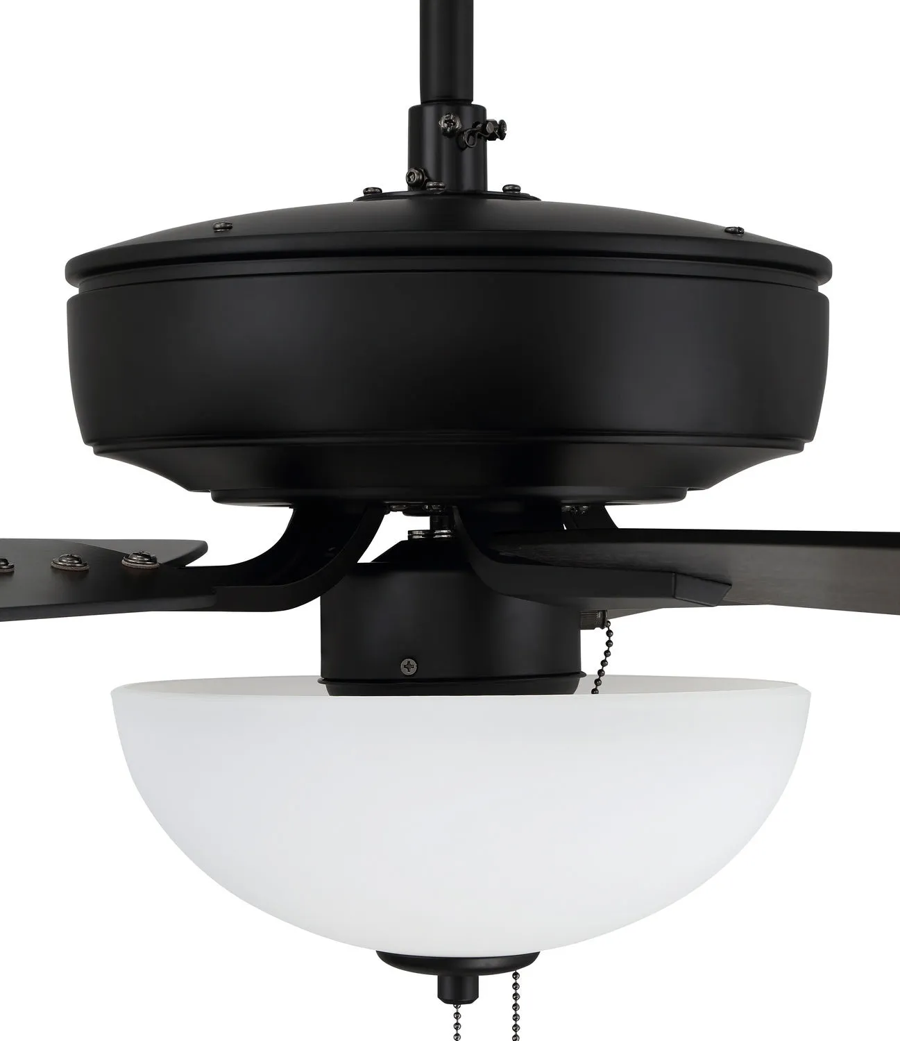 Craftmade Pro Plus 211 P211FB5-52FBGW Ceiling Fan 52 - Flat Black, Flat Black/Greywood/