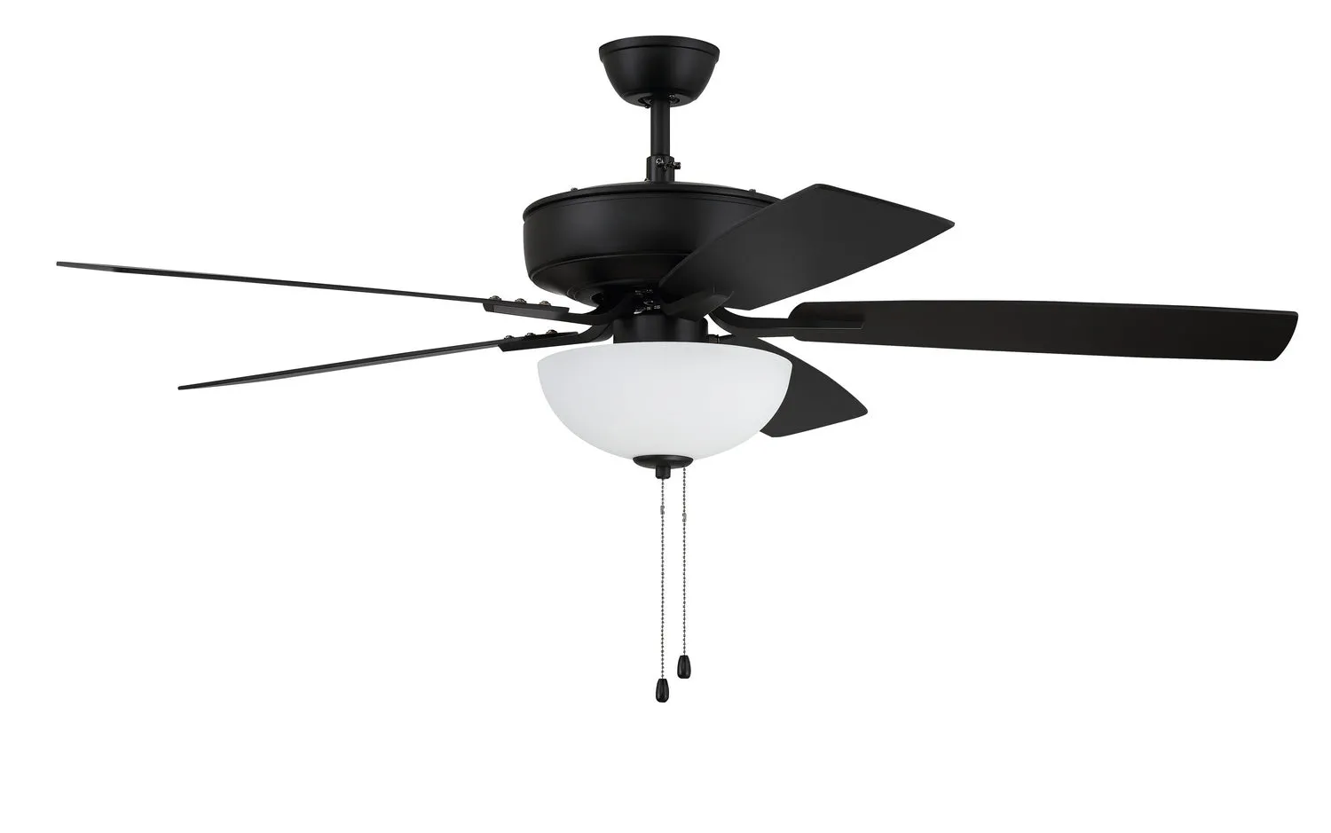 Craftmade Pro Plus 211 P211FB5-52FBGW Ceiling Fan 52 - Flat Black, Flat Black/Greywood/ Hugger Ceiling Fans deals