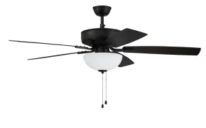 Craftmade Pro Plus 211 P211FB5-52FBGW Ceiling Fan 52 - Flat Black, Flat Black/Greywood/ Hugger Ceiling Fans deals