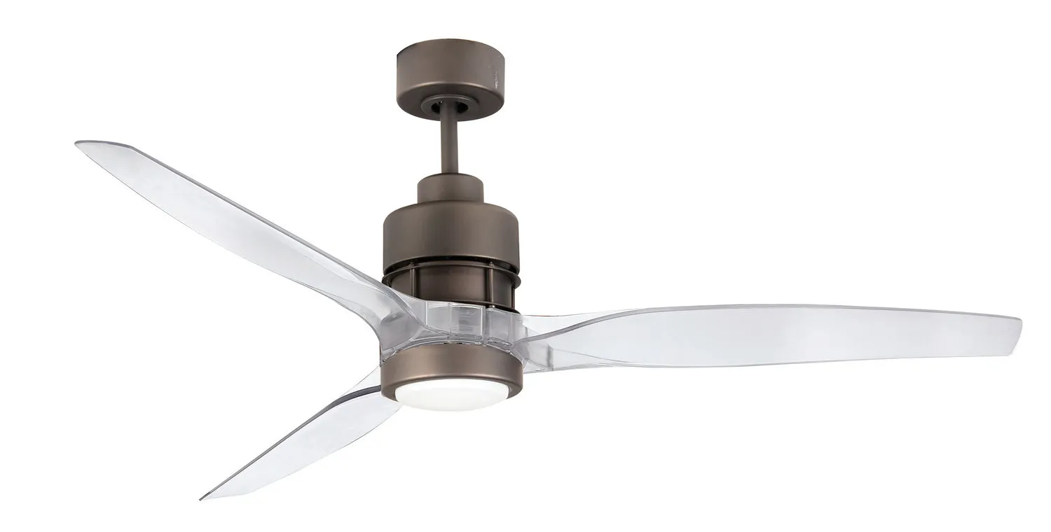 Craftmade Sonnet 52`` SON52ESP-60CA Ceiling Fan 60 - Espresso, Clear Acrylic/ Hugger Ceiling Fans deals