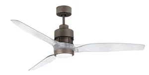 Craftmade Sonnet 52`` SON52ESP-60CA Ceiling Fan 60 - Espresso, Clear Acrylic/ Hugger Ceiling Fans deals