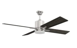 Craftmade Teana Remote TEA52BNK4-UCI Ceiling Fan 52 - Brushed Polished Nickel, Brushed Nickel/Walnut/ Hugger Ceiling Fans deals