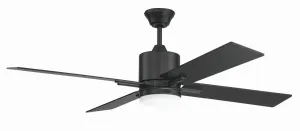 Craftmade Teana TEA52FB4-UCI Ceiling Fan 52 - Flat Black, Flat Black/Greywood/ Hugger Ceiling Fans deals