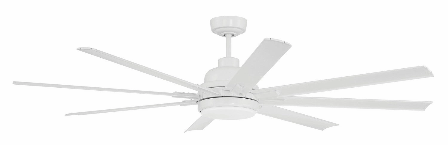 Craftmade Rush Smart Outdoor DC Ceiling Fan with 20W LED Light and Remote