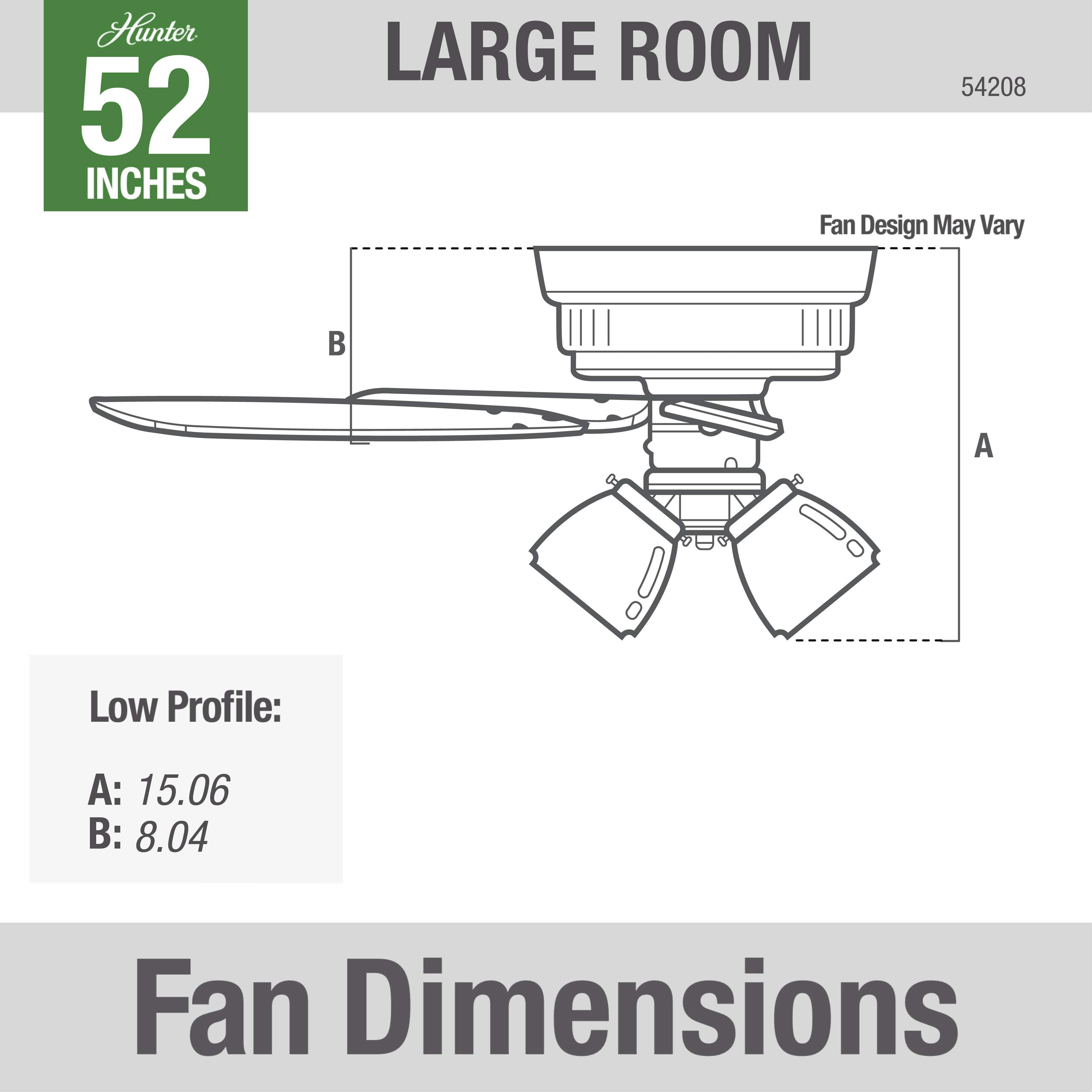 Crestfield 52"Ceiling Fan Noble Bronze Huggers flush mount fans deals