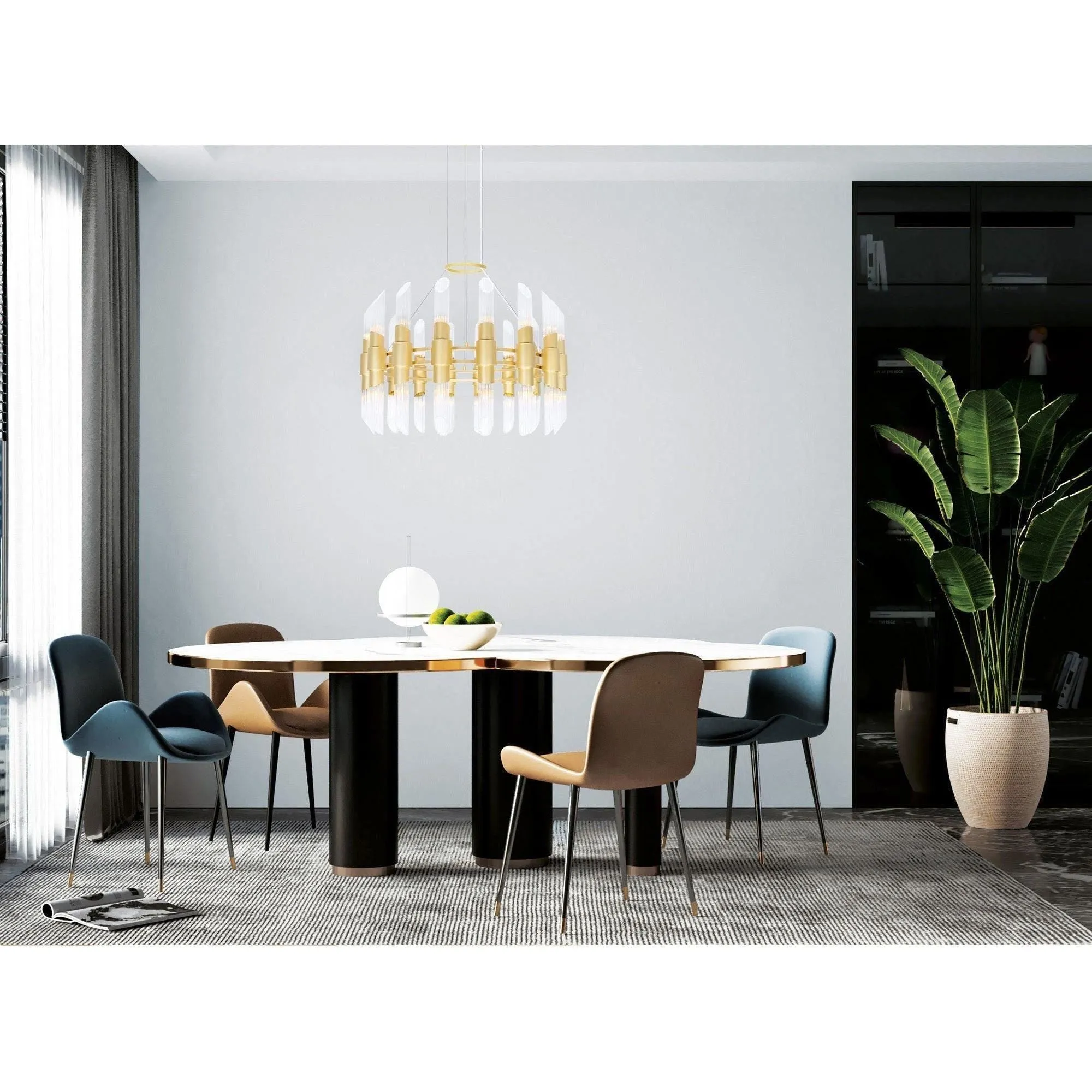 Croissant 32-Light Chandelier
