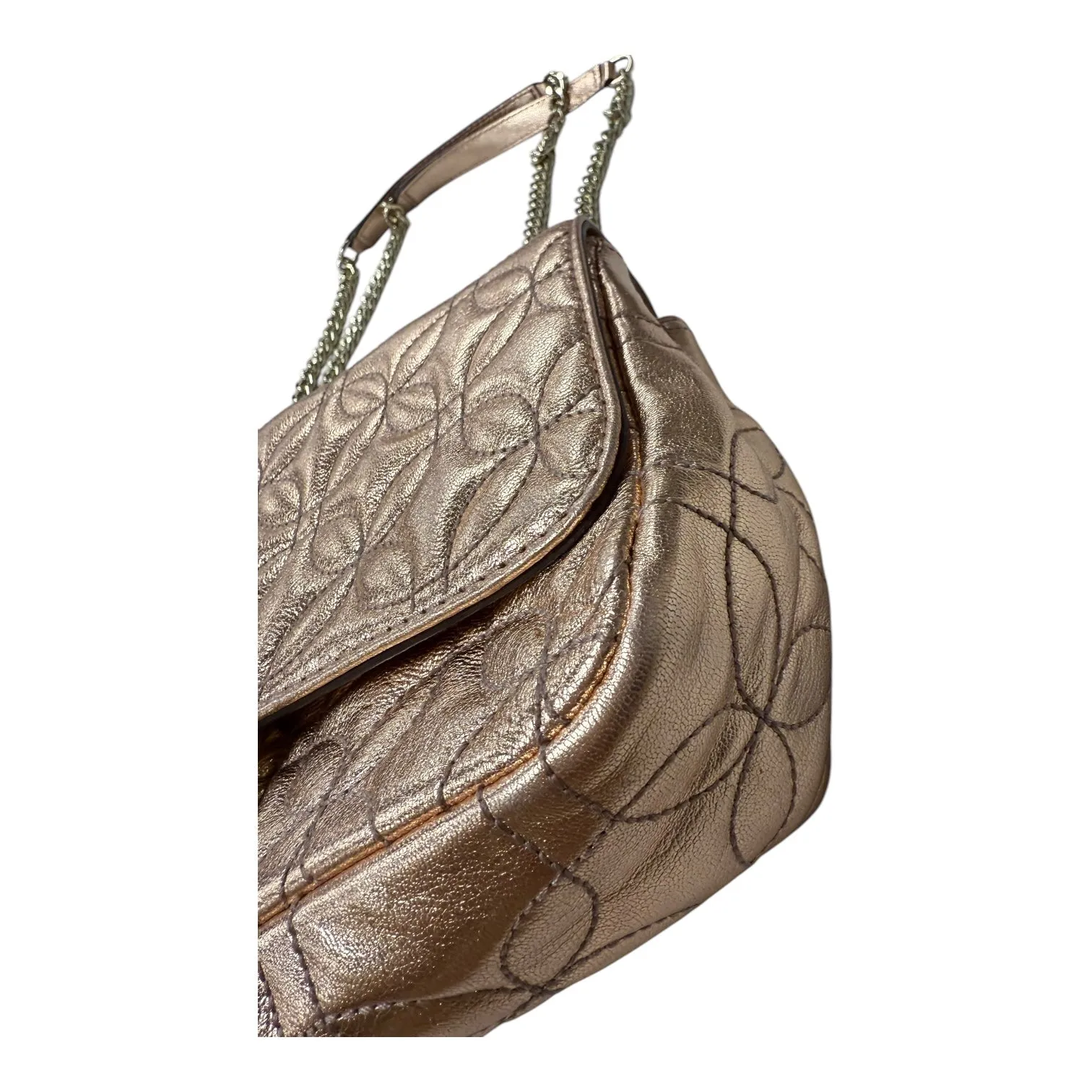Crossbody Designer By Michael Kors In Rose Gold, Size:Medium