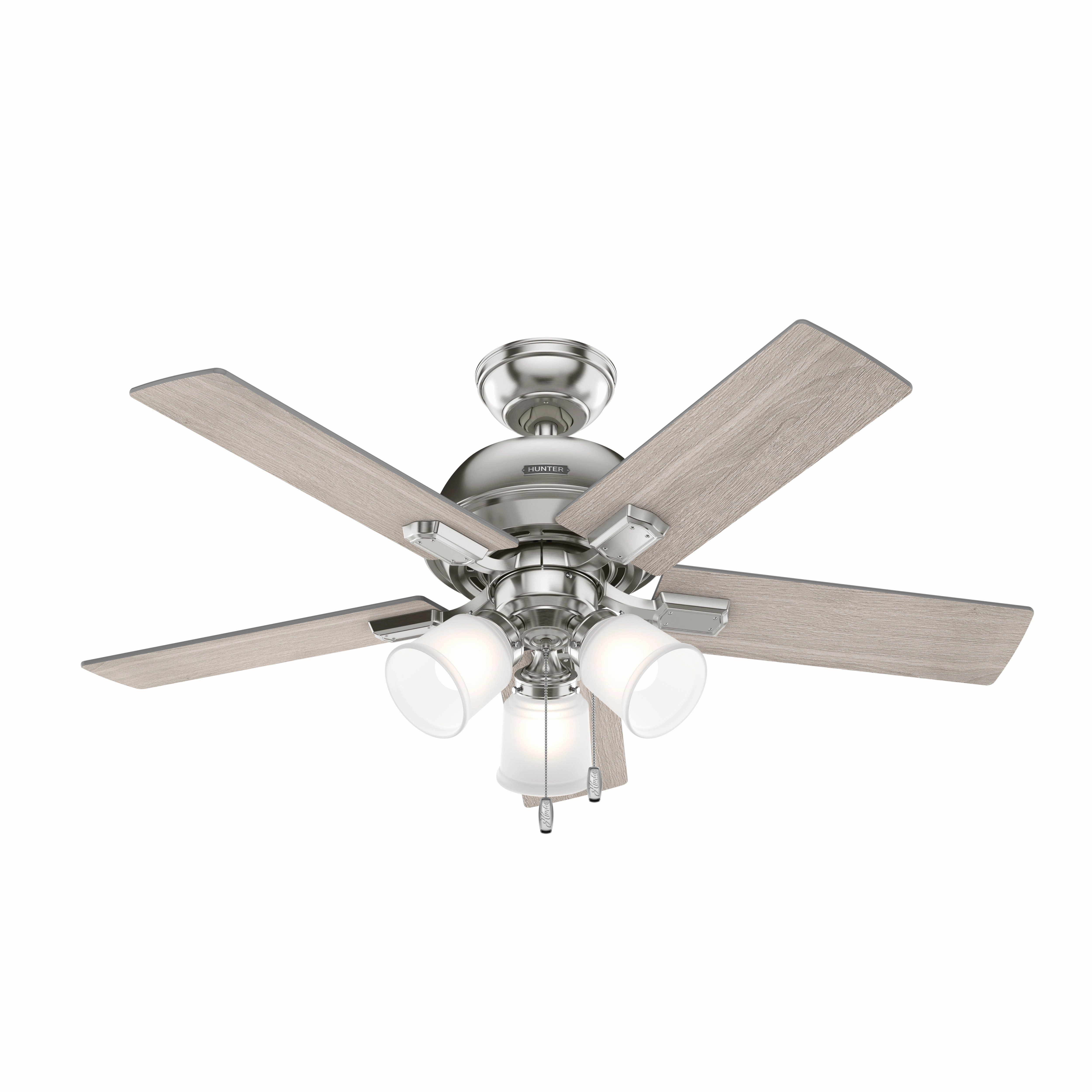 Crystal Peak 44"Ceiling Fan Brushed Nickel Mini Ceiling Fans promo