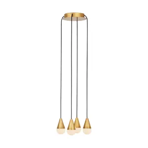 Cupola Alabaster 4-Light Chandelier Bathroom Lighting energy saving sale