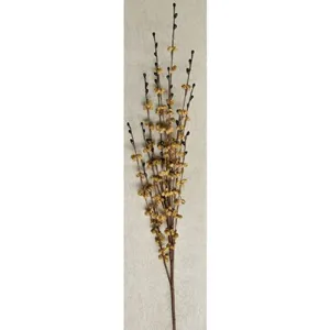 Curly Q Berry Spray - 24" - Mustard/Black Cheap Holiday Home Decor