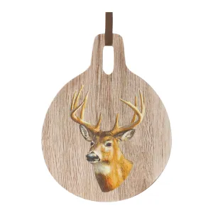 Cutting Board w/Deer 7.75"D x 10"H Wood Unique Seasonal Decor store