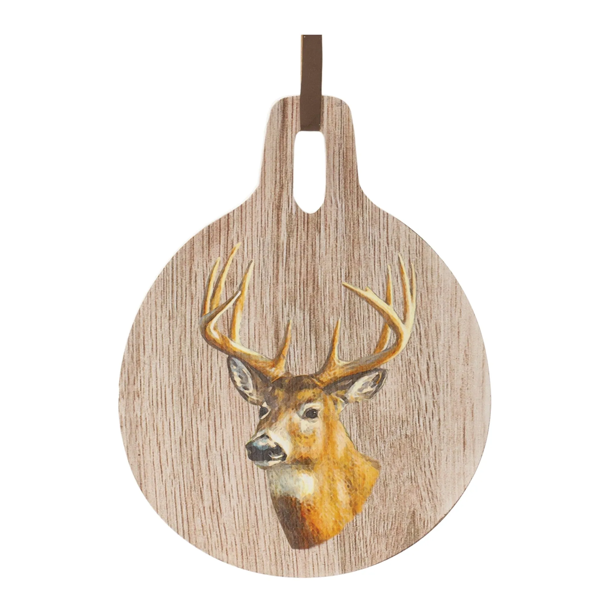 Cutting Board w/Deer 7.75"D x 10"H Wood Unique Seasonal Decor store