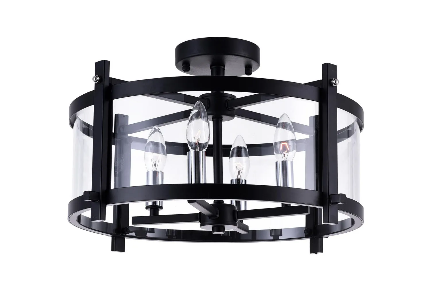 CWI Lighting Four Light Flush Mount Discount Ceiling Mount Lights