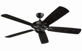 Cyclone 60" Ceiling Fan Matte Black Exterior Fans FANS clearance sale