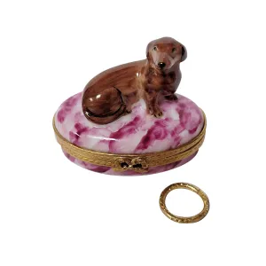 Dachshund Limoges Collectible Boxes Rare Find
