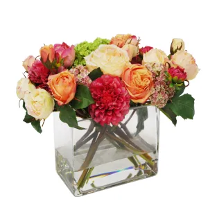 Dahlia & Garden Rose Mix Artificial Flowers Spring Refresh