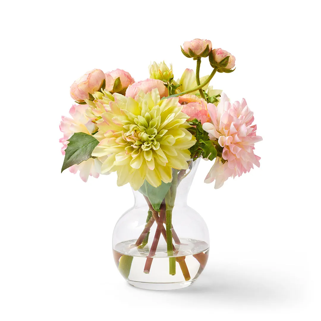 Dahlia & Ranunculus Bouquet Faux Florals Wreaths hot price