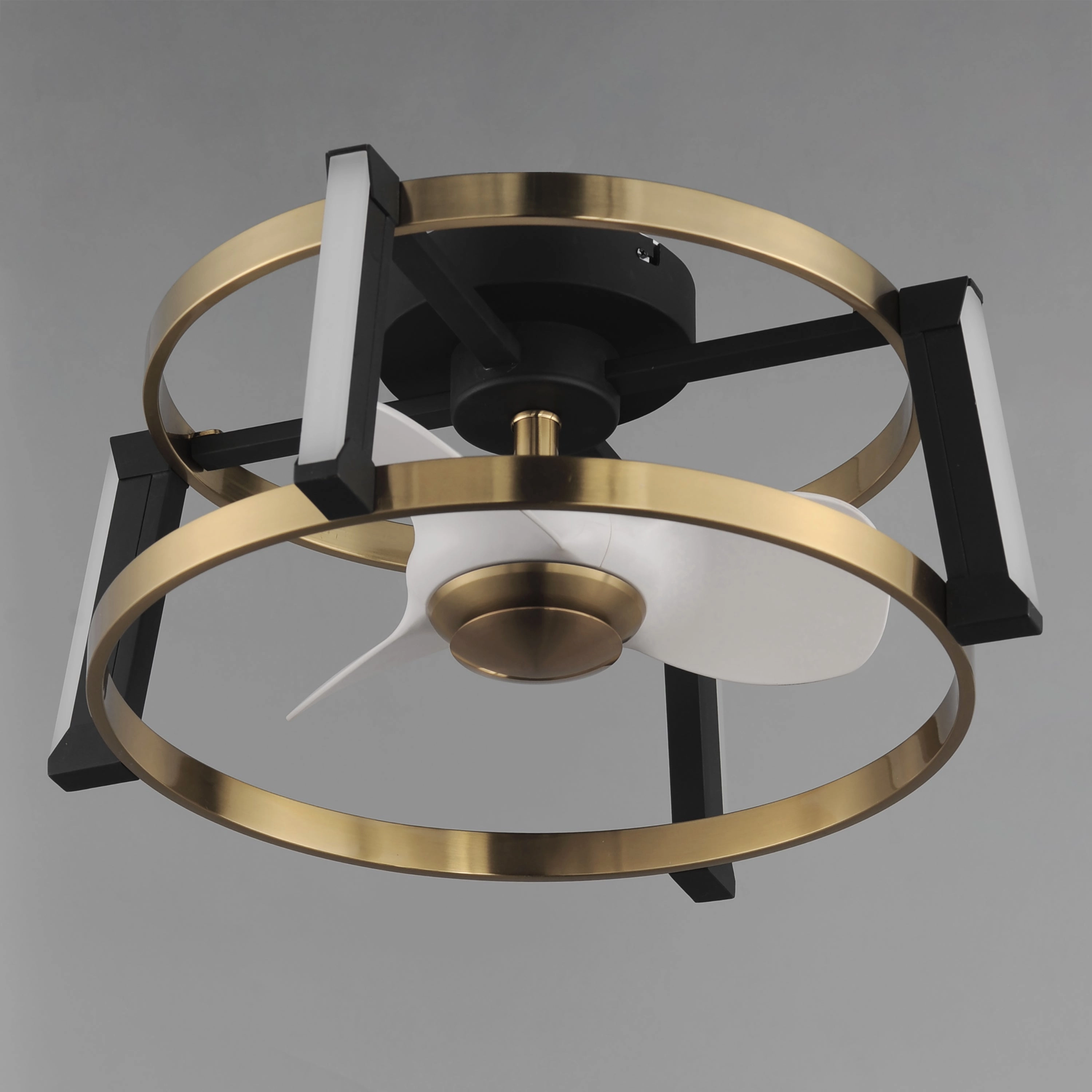 Darling LED Fandelight Black / Natural Aged Brass Fandeliers at discount prices