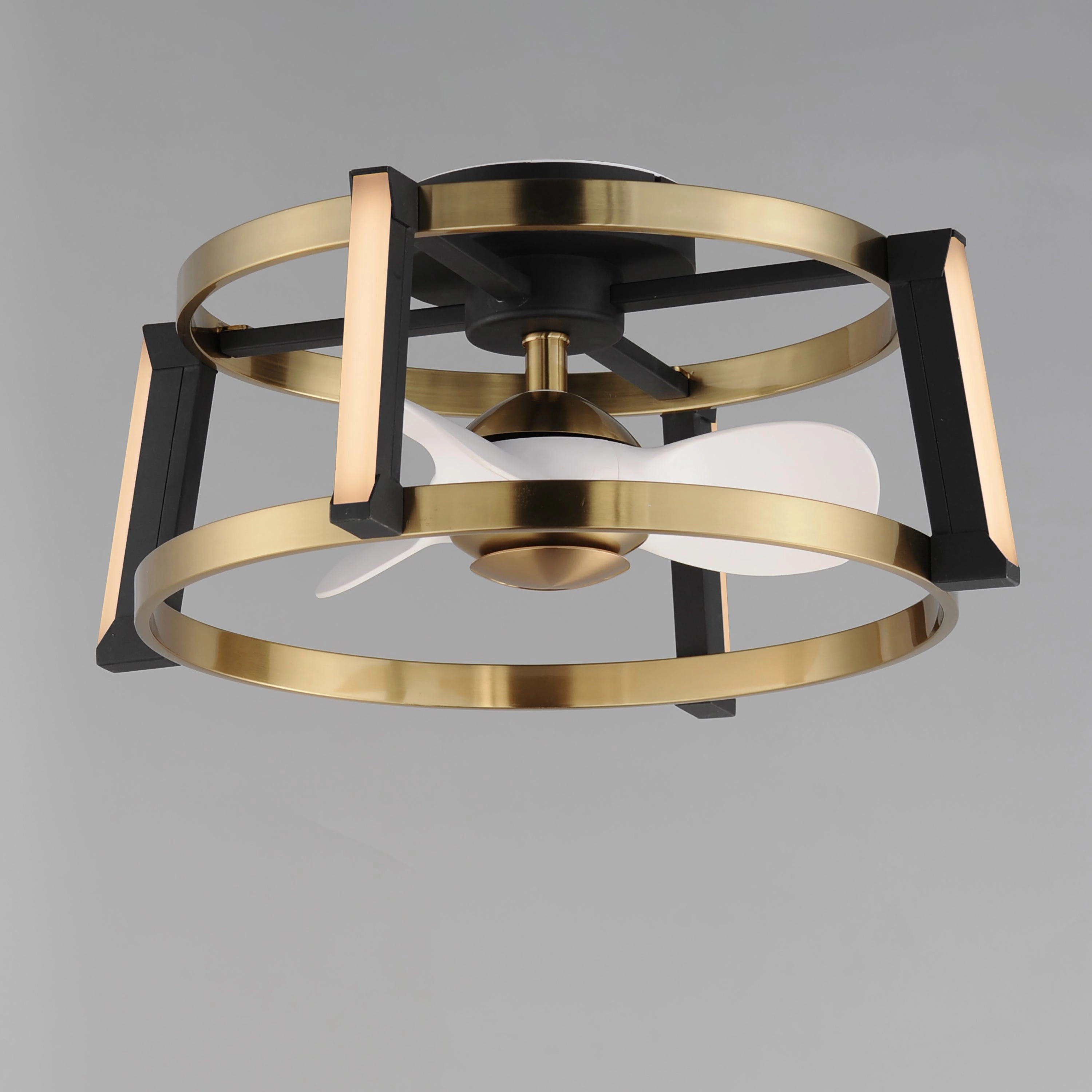Darling LED Fandelight Black / Natural Aged Brass Fandeliers at discount prices