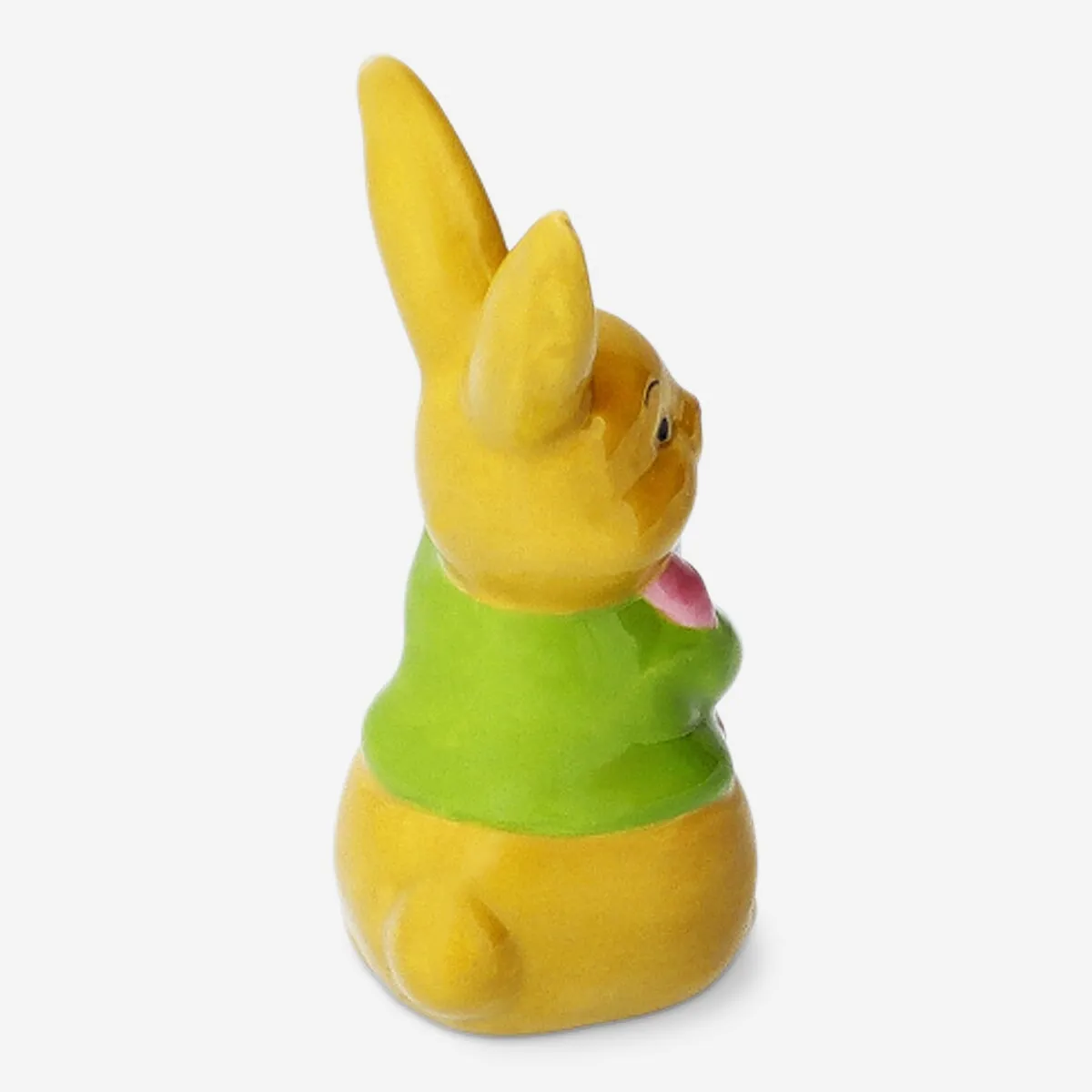 Decorative ceramic rabbit with Easter egg - Small