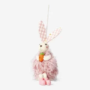 Decorative pink rabbit with long legs Home Decor clearance sale