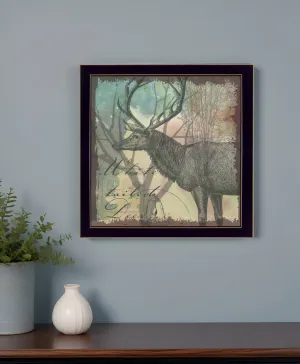 Deer Black Framed Print Wall Art Discount Wall Decor Sets