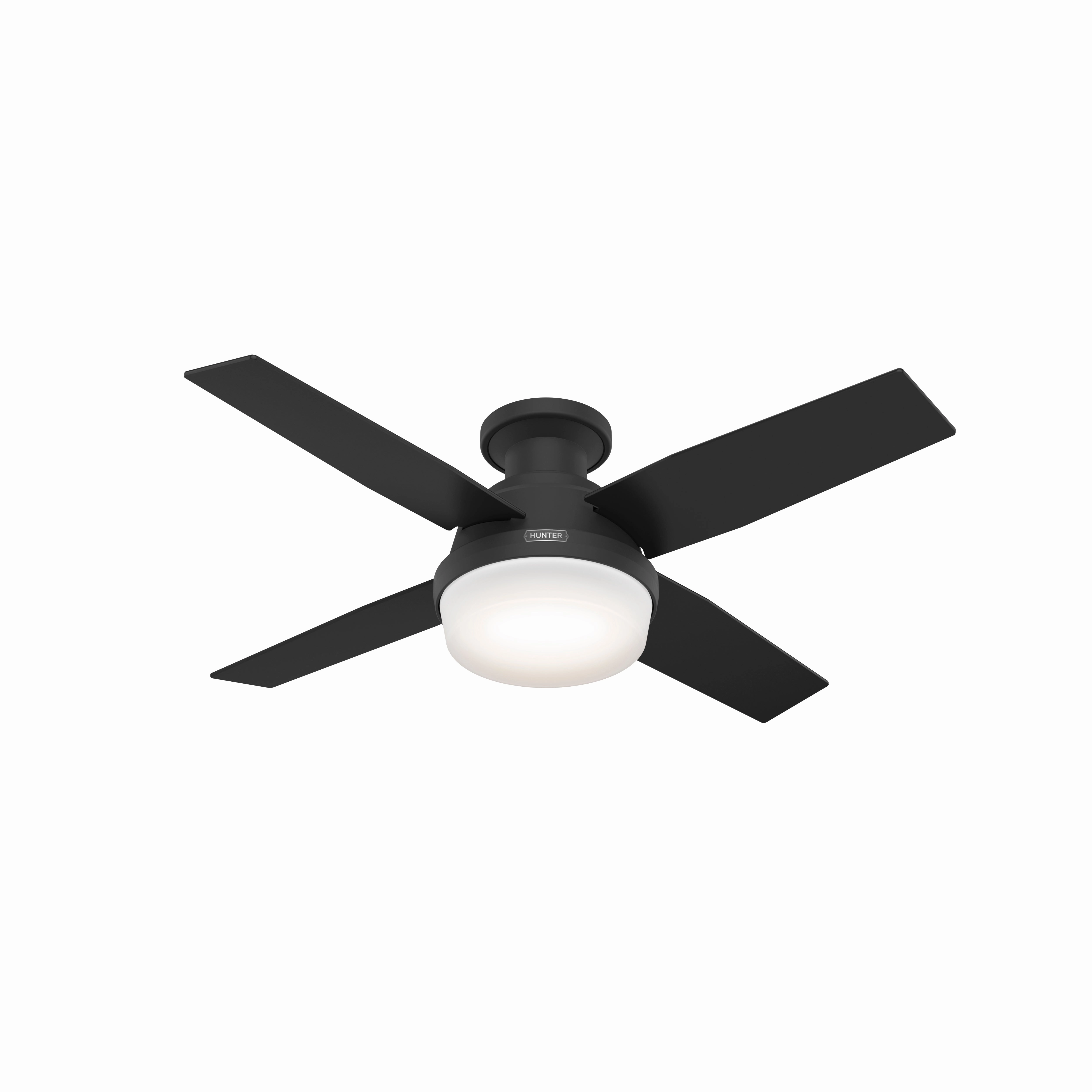 Dempsey 44"Ceiling Fan Matte Black Mini Ceiling Fans promo