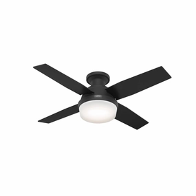 Dempsey 44"Ceiling Fan Matte Black Small Fans FANS hot deal