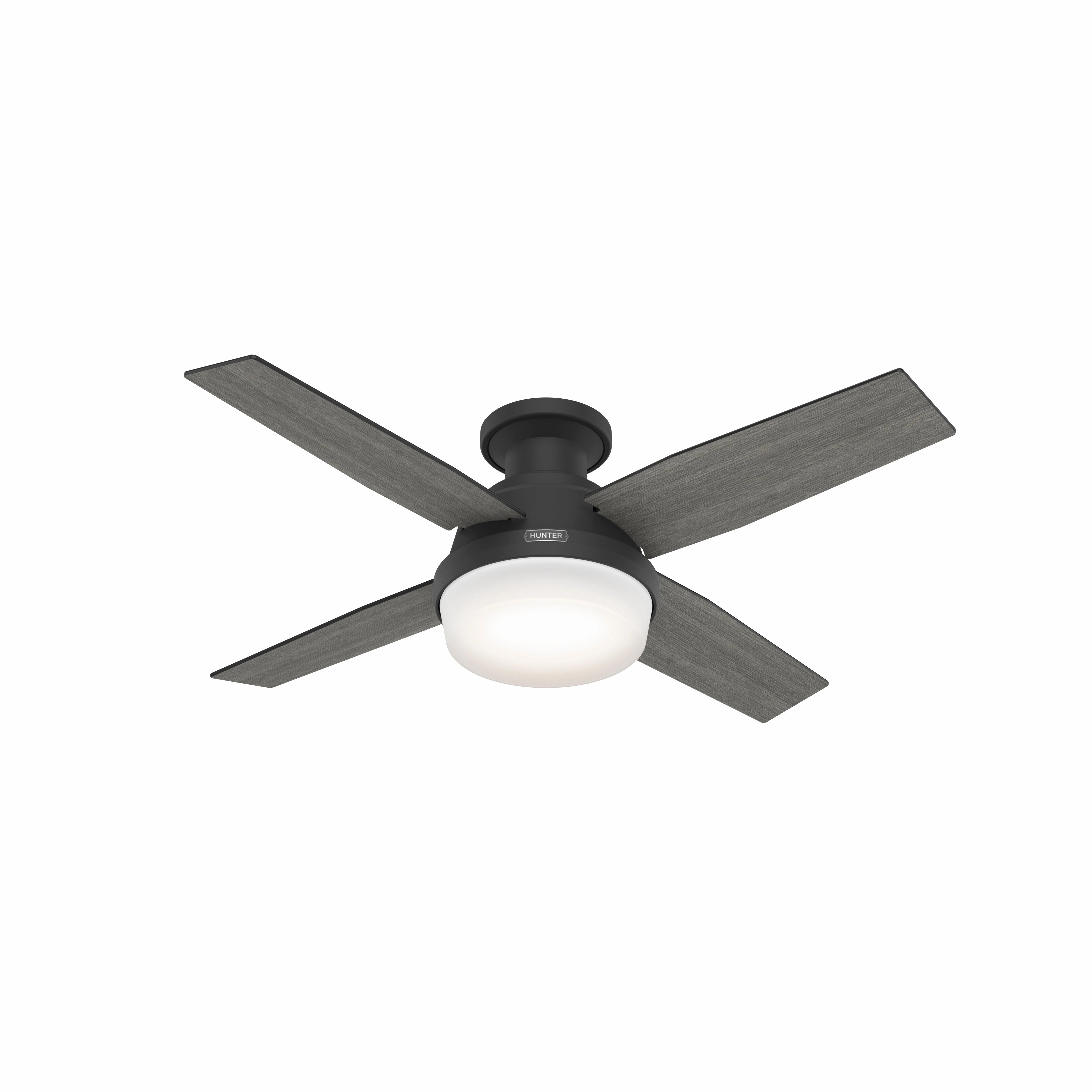 Dempsey 44"Ceiling Fan Matte Black Mini Ceiling Fans promo