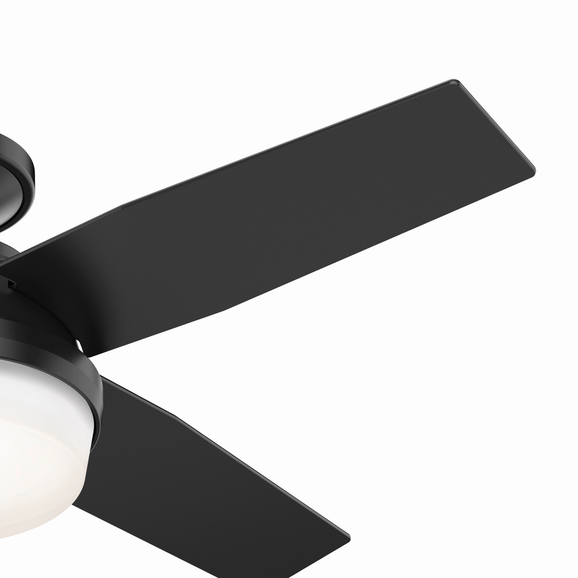 Dempsey 44"Ceiling Fan Matte Black Small Fans for less