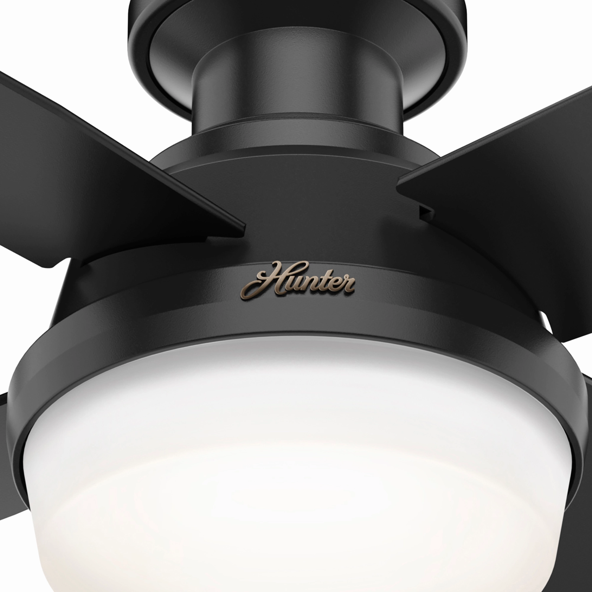 Dempsey 44"Ceiling Fan Matte Black Small Fans for less