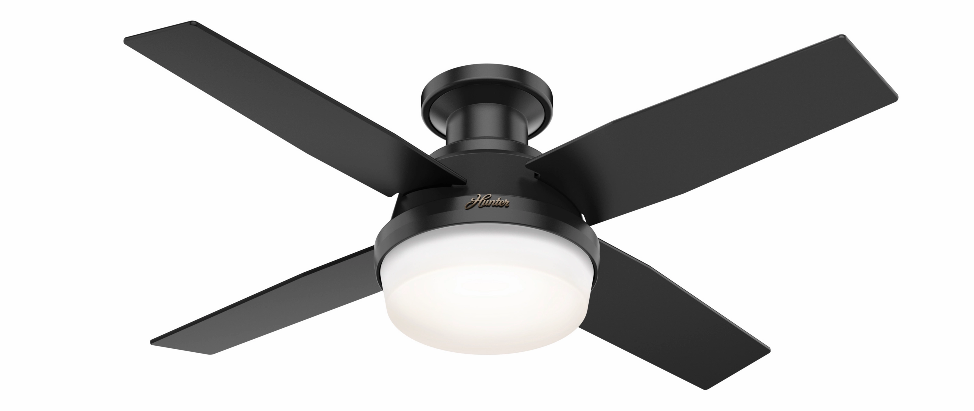Dempsey 44"Ceiling Fan Matte Black Small Fans for less