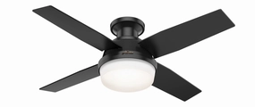 Dempsey 44"Ceiling Fan Matte Black Small Fans FANS clearance