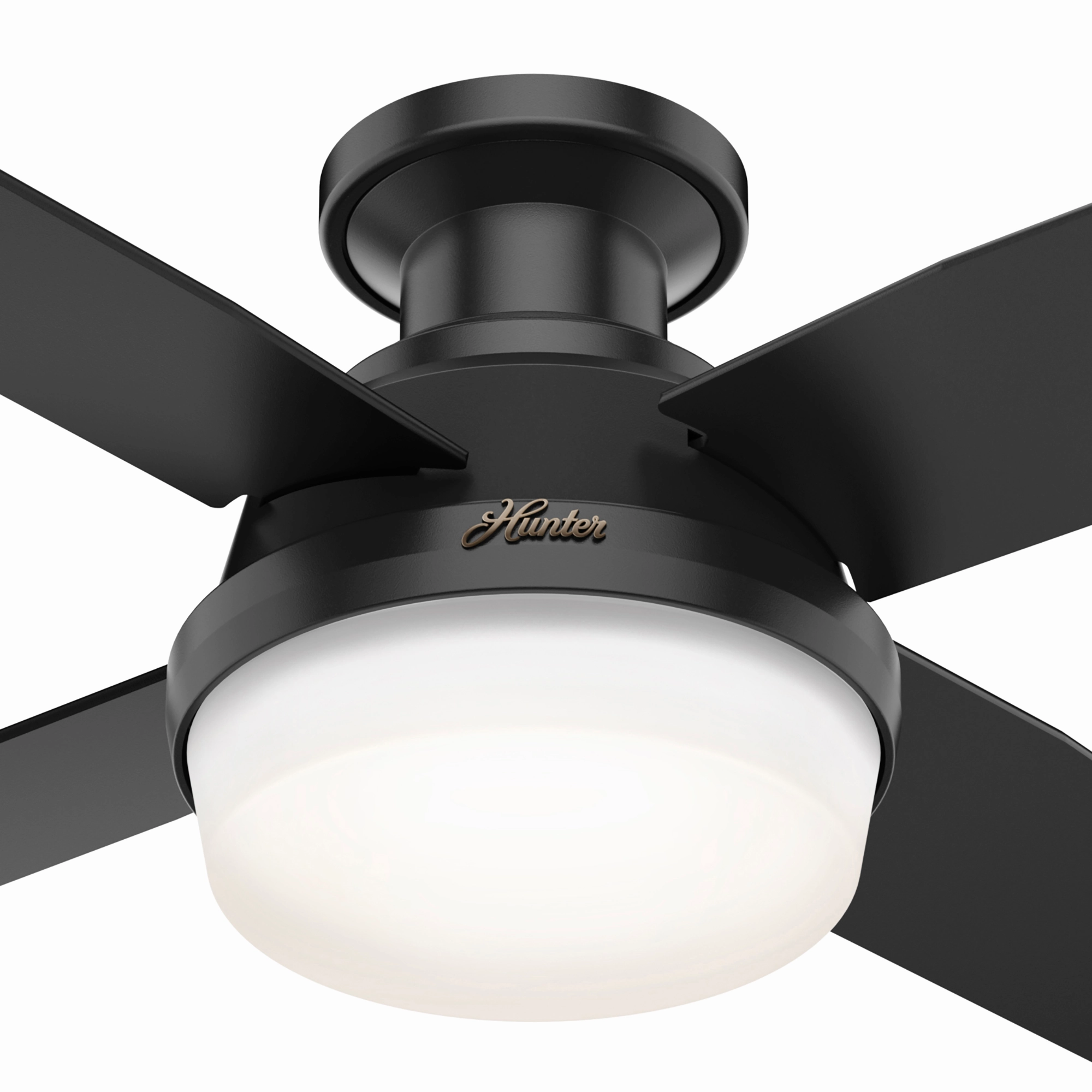 Dempsey 44"Ceiling Fan Matte Black Small Fans for less