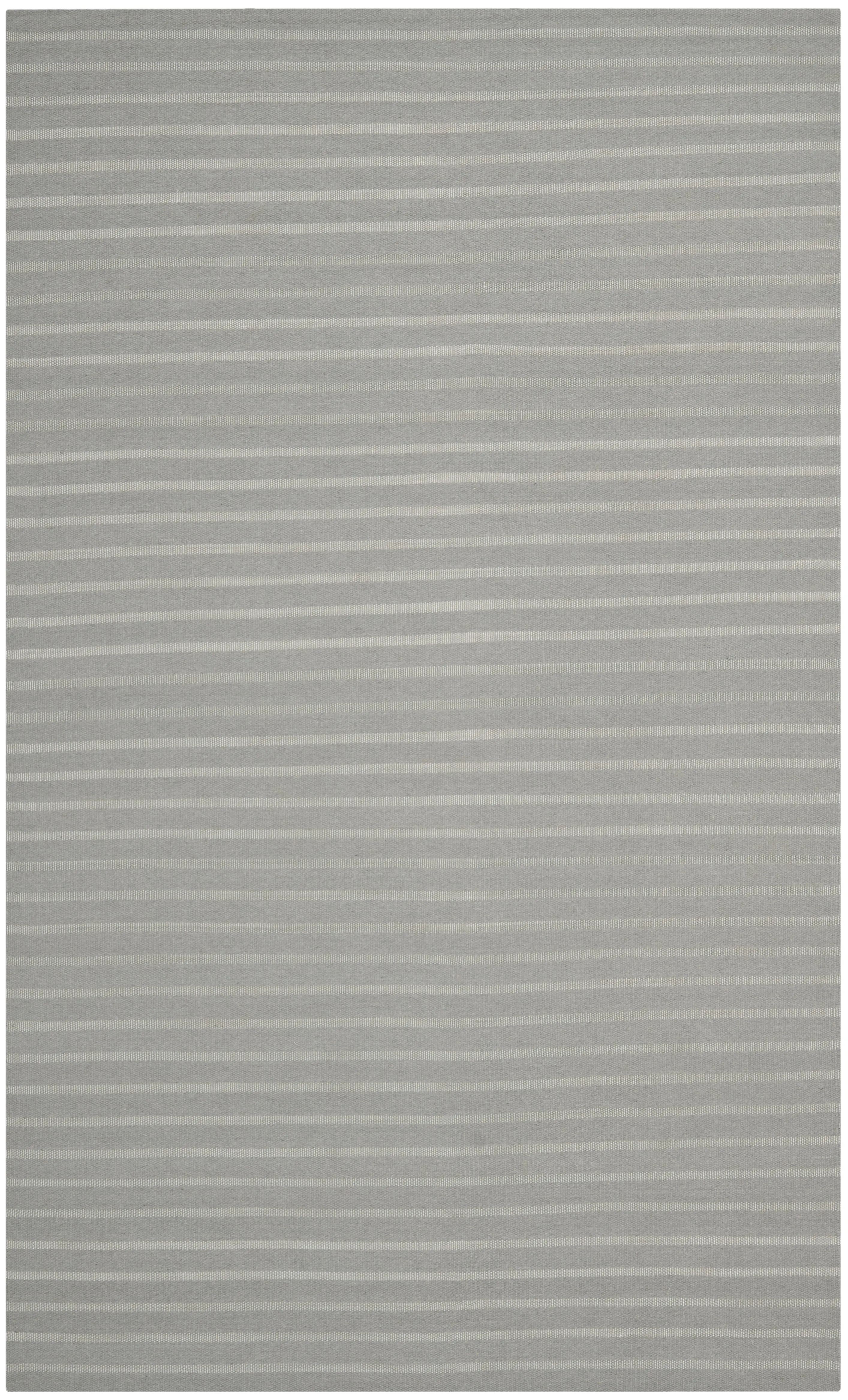 Dhurries Hand Made Area Rug, Grey Contemporary Style Non Shedding