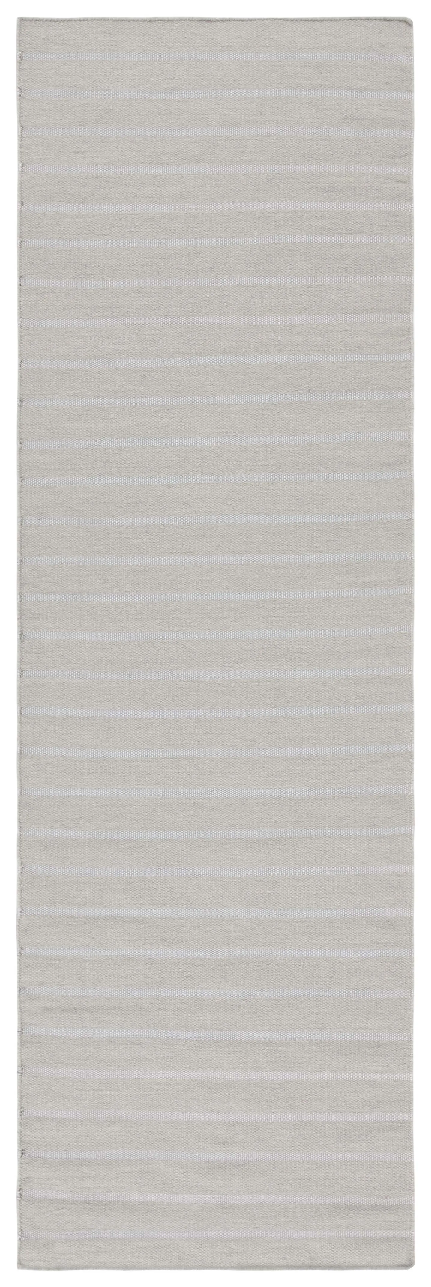 Dhurries Hand Made Area Rug, Grey Contemporary Style Non Shedding