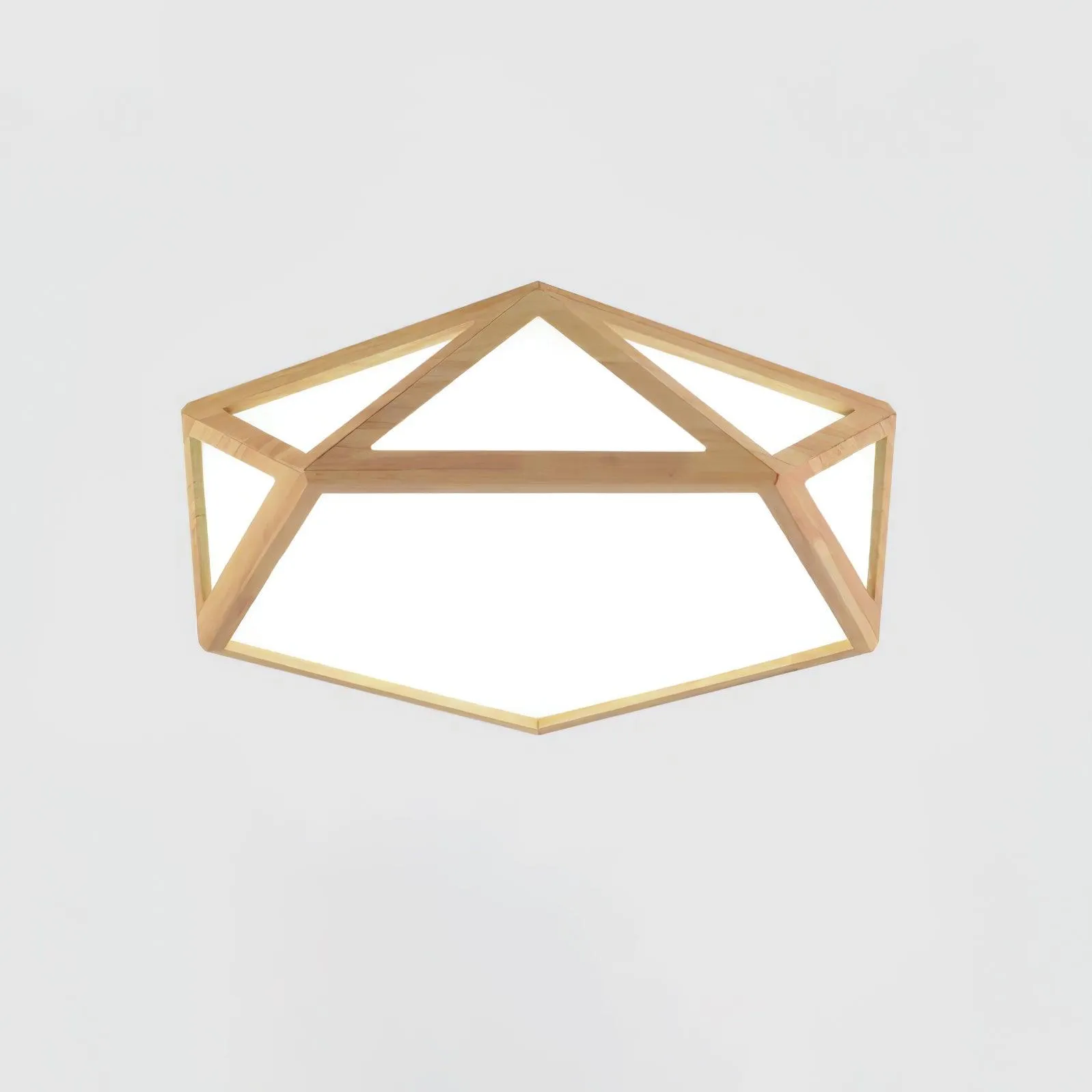 Diamond Wooden Ceiling Lamp