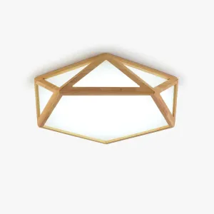 Diamond Wooden Ceiling Lamp Trendy Bedroom Lighting deals