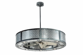 Diamond Turbine Eight Light Chandelier Fandeliers FANS on sale now