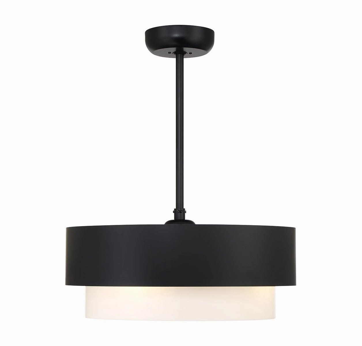 Diana Four Light Fan D'Lier Matte Black Fandeliers FANS on sale now