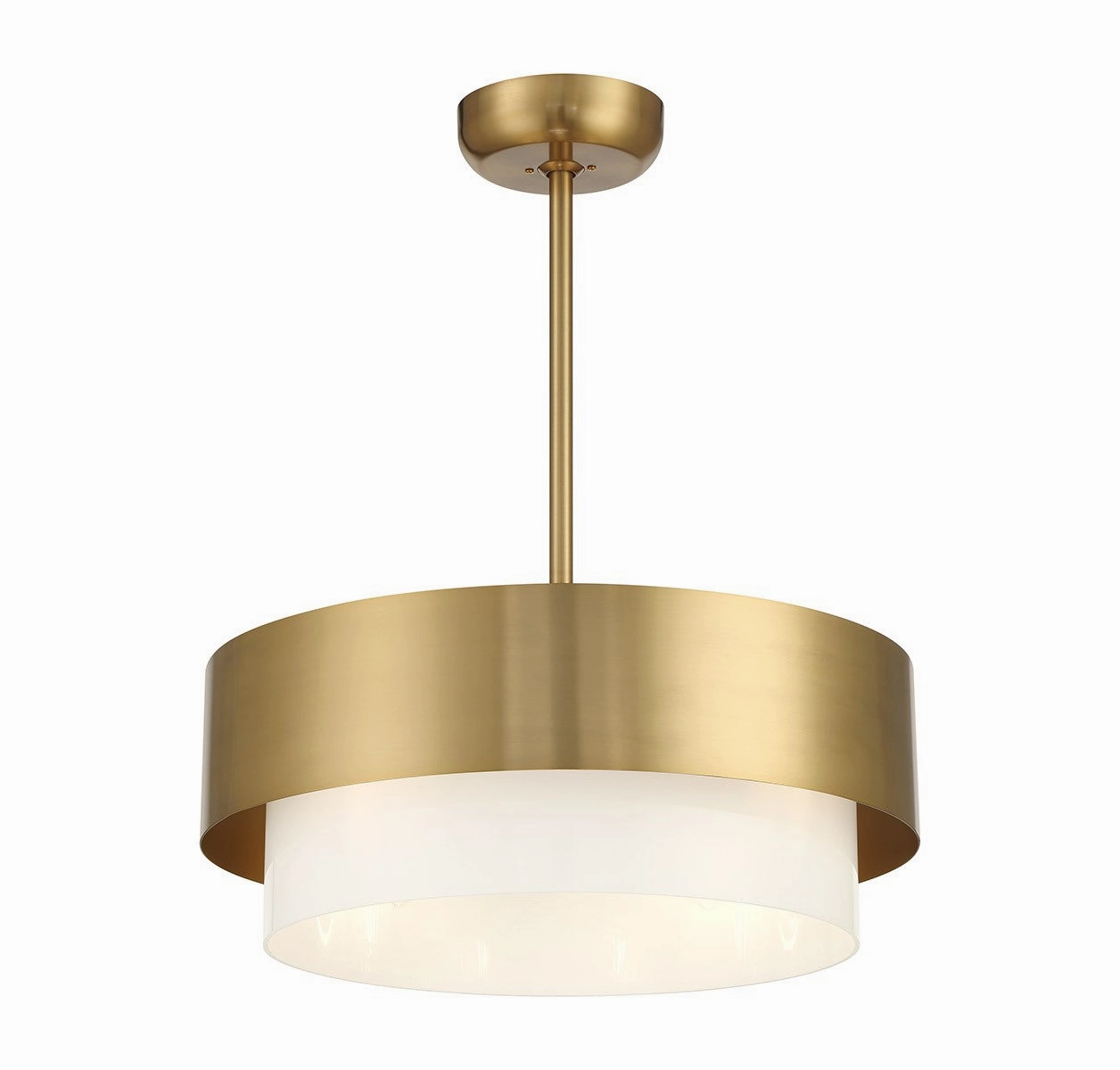 Diana Four Light Fan D'Lier Warm Brass Fandeliers at discount prices