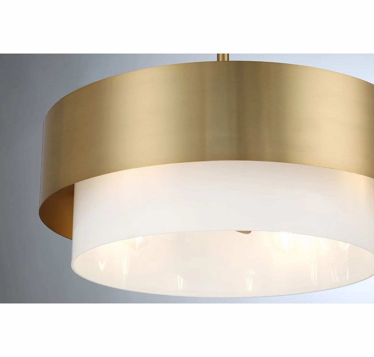 Diana Four Light Fan D'Lier Warm Brass Fandeliers at discount prices