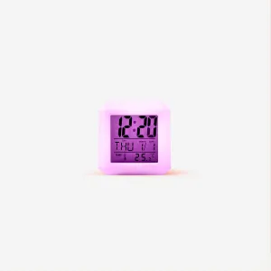 Digital alarm clock. Colour-changing Home Decor clearance sale