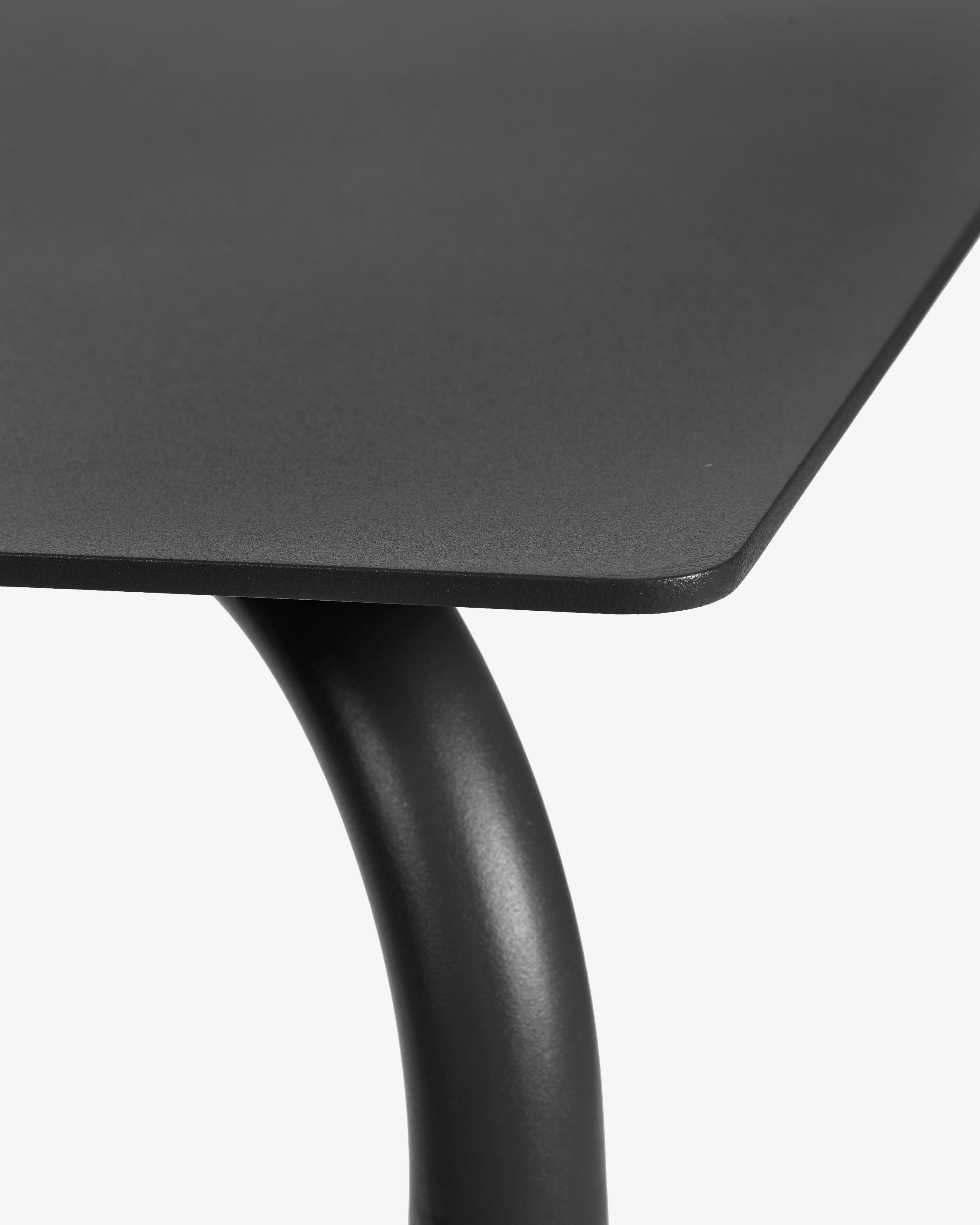 Dining table S aluminium black August