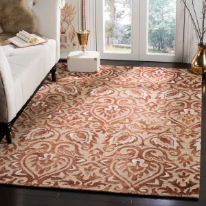 Dip Dye Hand Made Area Rug, Copper / Beige Traditional Style Non Shedding Area Rugs cheap home decor