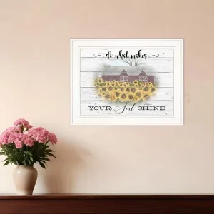 Do What Makes Your Soul Shine 1 White Framed Print Wall Art Buy Wall Decor with deals