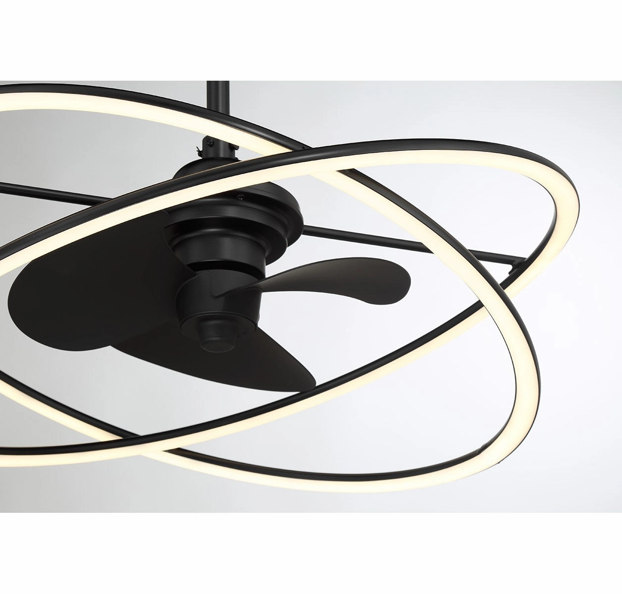 Dorado LED Fan D'Lier Matte Black Fandeliers at discount prices