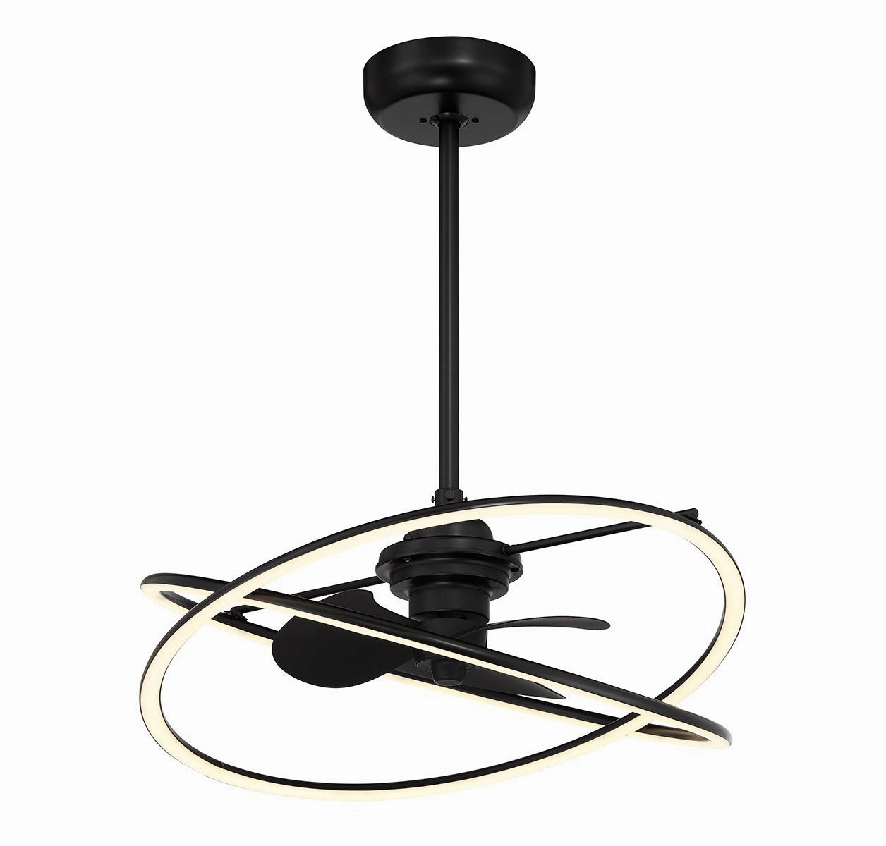 Dorado LED Fan D'Lier Matte Black Fandeliers at discount prices